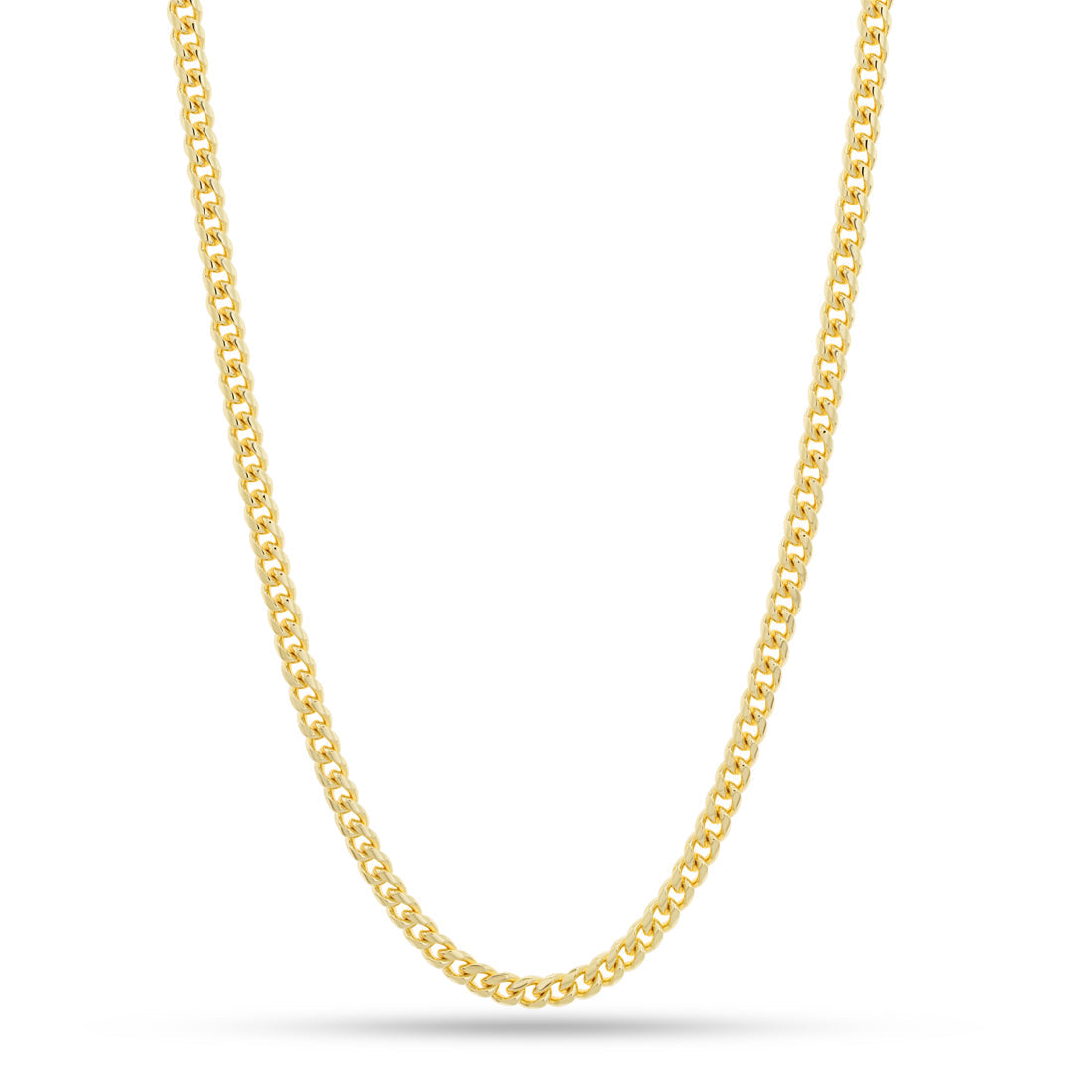 5mm Miami Cuban Link Chain  in  Gold Plated / 14K Gold / 18" by King Ice