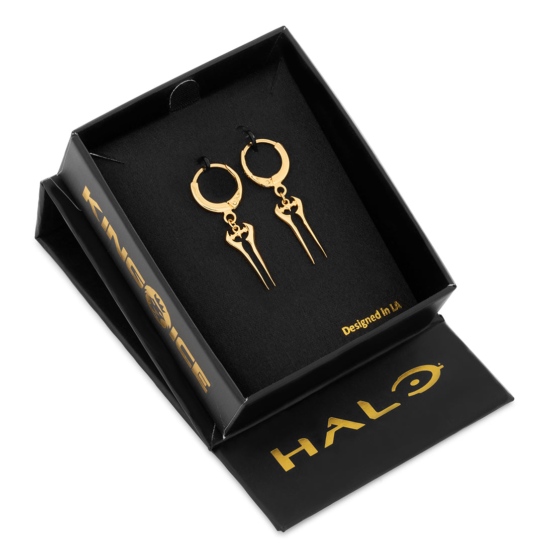 Halo x King Ice - Energy Sword Hanging Earrings  in  by King Ice