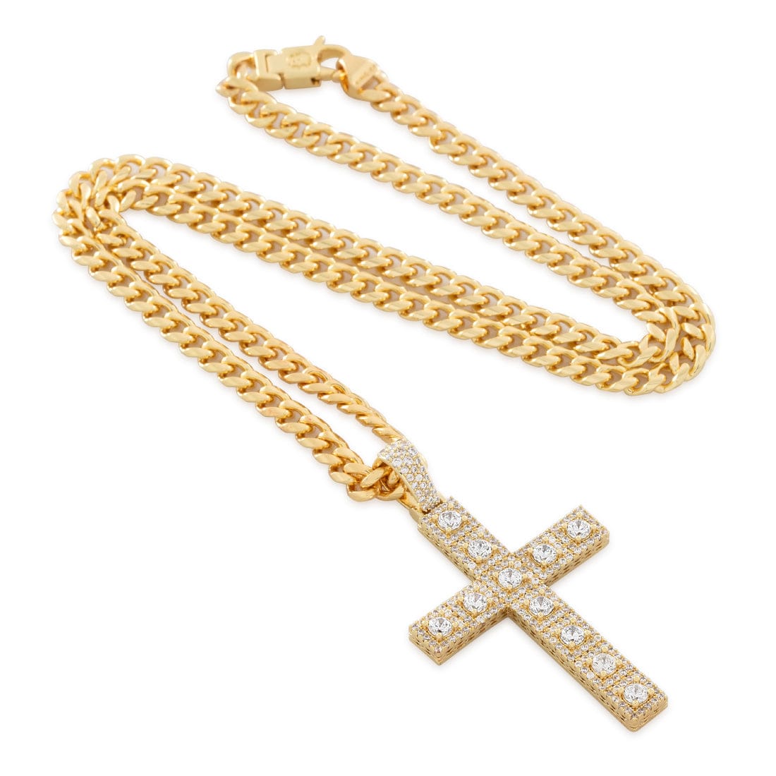 Cross of Centrality Necklace  in  by King Ice