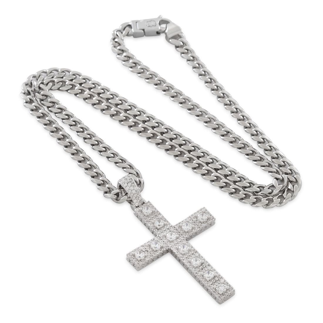 Cross of Centrality Necklace  in  by King Ice