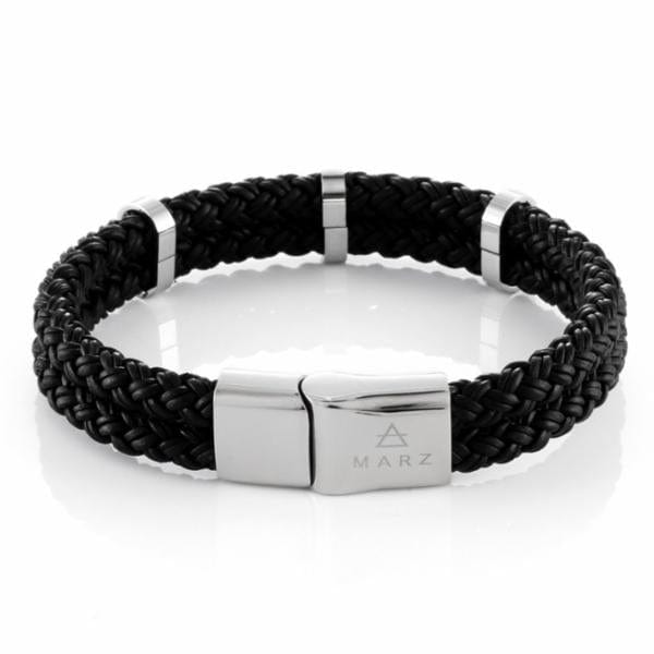 Dual Braid Bracelet by MARZ  in  Adjustable by King Ice