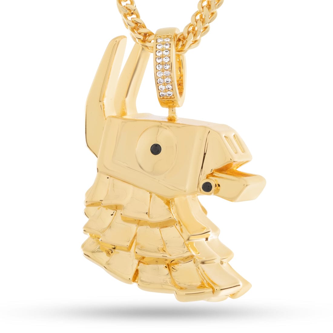 Fortnite x King Ice - Mythic Prized Lama Necklace  in  14K Gold / 1.6" by King Ice