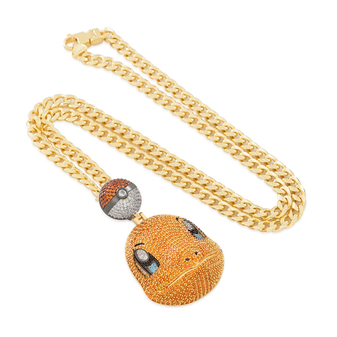 King Ice | Pokémon - Charmander Necklace  in  14K Gold / 2.1" by King Ice