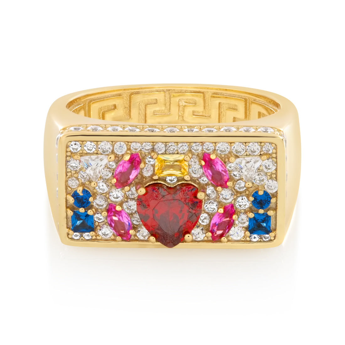 Multi-Color Crown Julz Ring  in  by King Ice