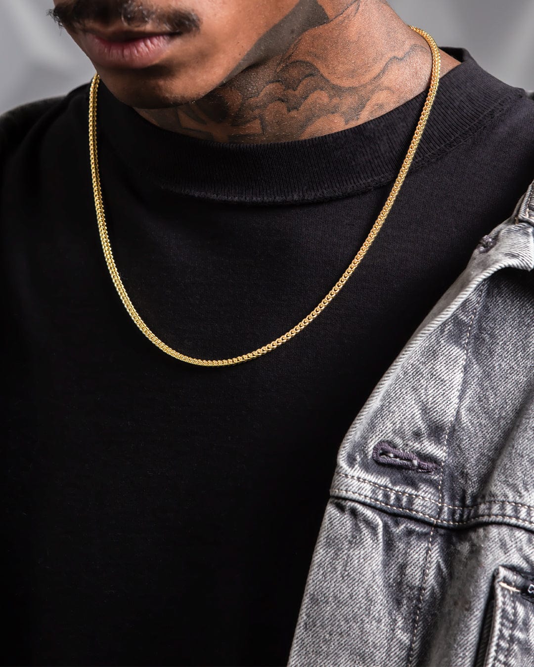 Solid Gold 3mm Franco Chain  in  by King Ice