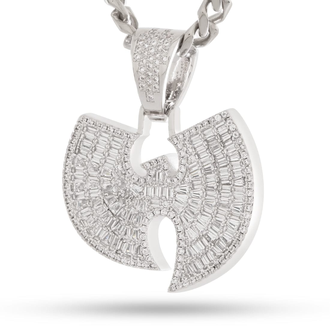 Wu-Tang x King Ice - Logo Necklace  in  White Gold / 1.5" by King Ice