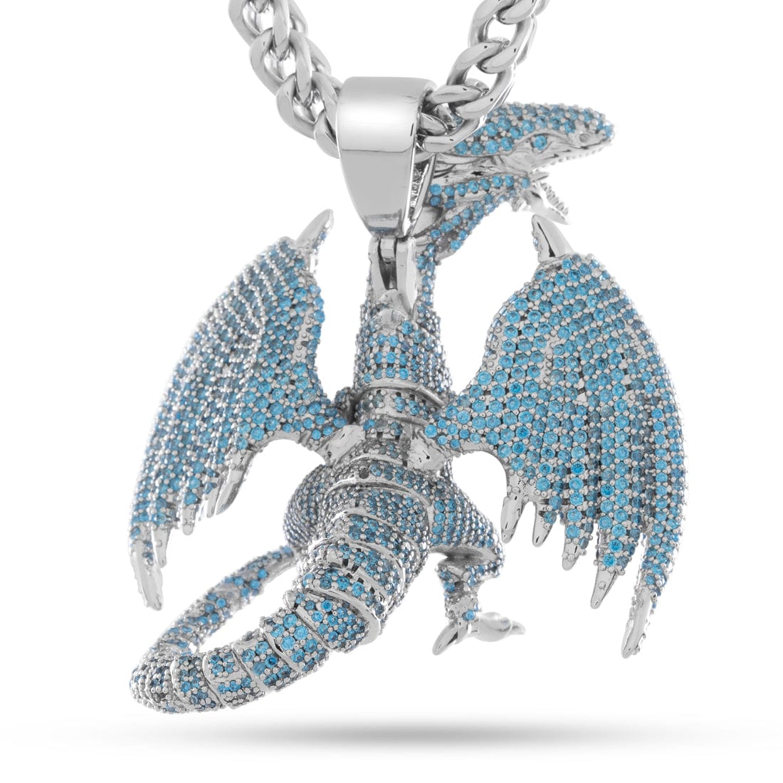 Yu-Gi-Oh! x King Ice - Blue Eyes White Dragon Necklace  in  by King Ice