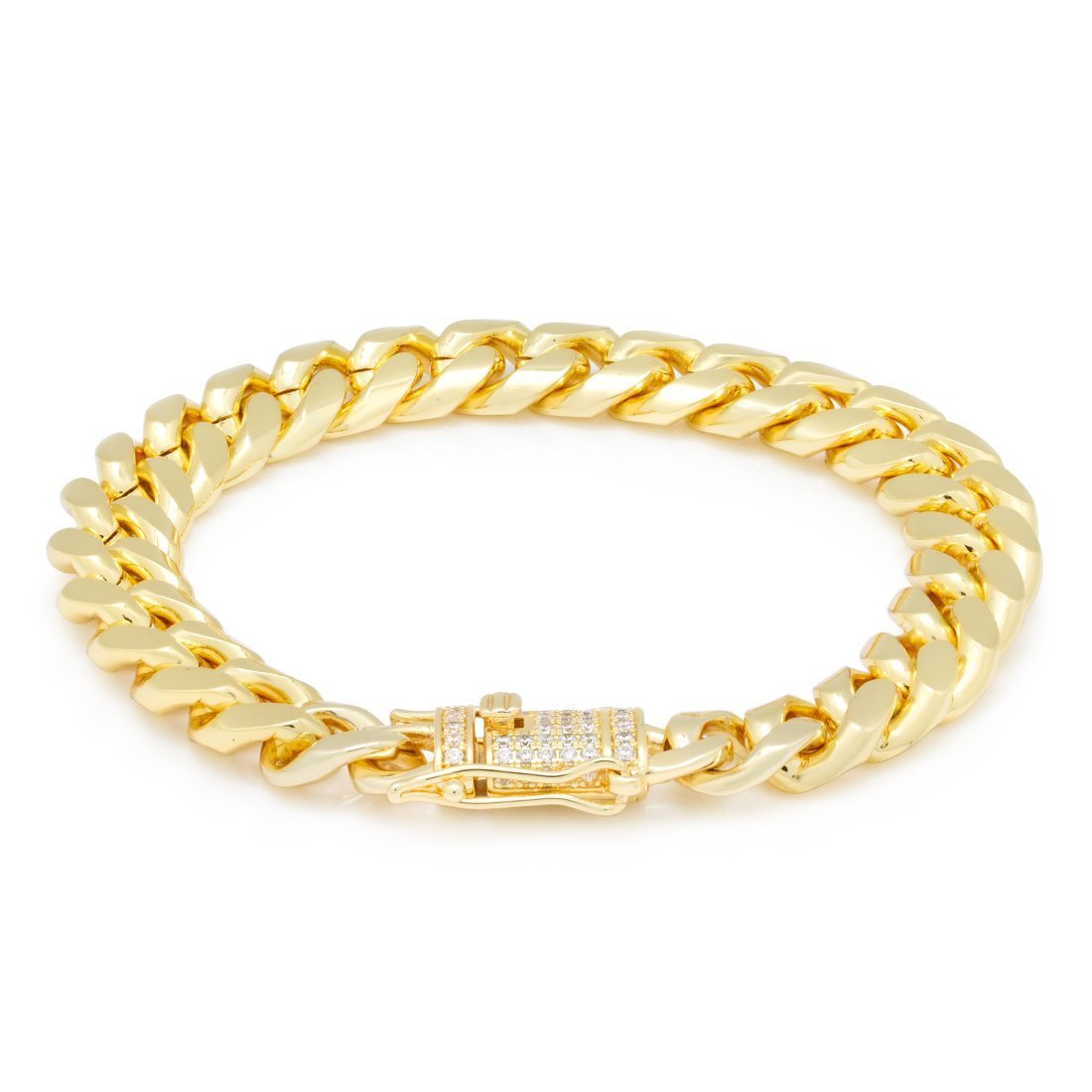 10mm Miami Cuban Link Bracelet  in  by King Ice