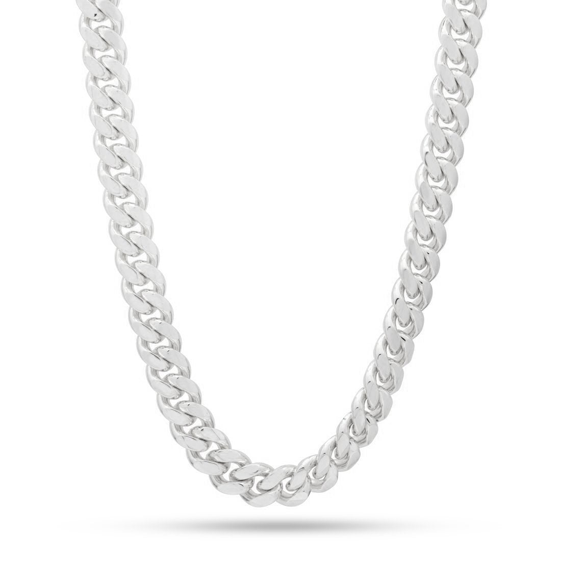 10mm Miami Cuban Link Chain  in  Gold Plated / White Gold / 18" by King Ice