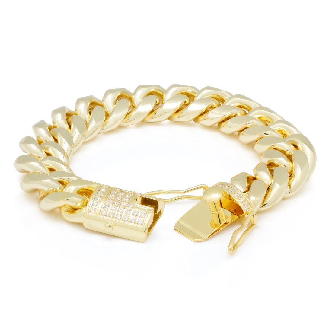 16mm Miami Cuban Link Bracelet  in  by King Ice