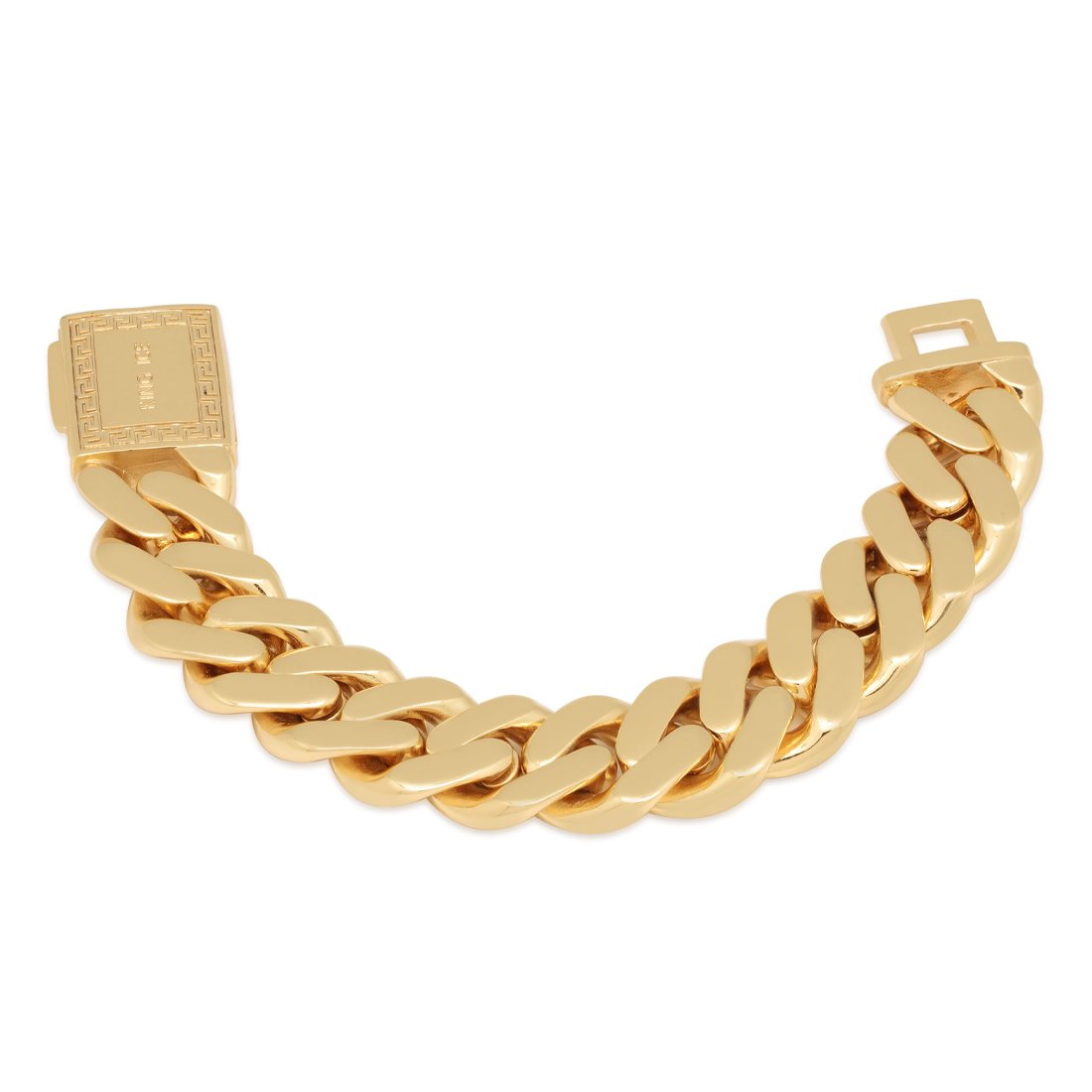 18mm Iced Miami Cuban Link Bracelet  in  by King Ice