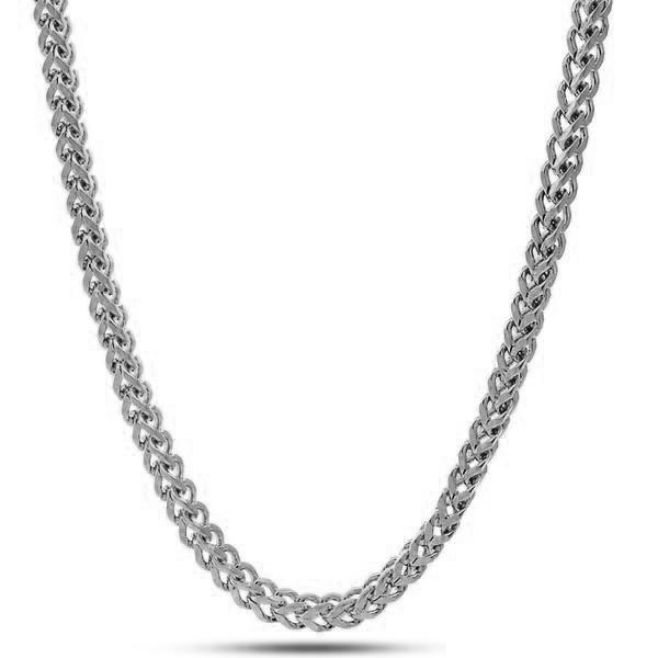 3mm Franco Chain  in  White Gold / 16" by King Ice