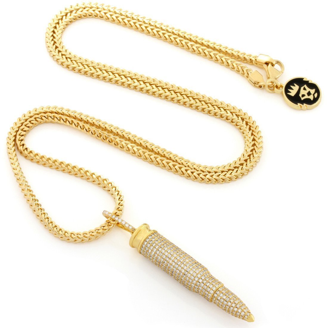 .223 Caliber Bullet Necklace  in  by King Ice