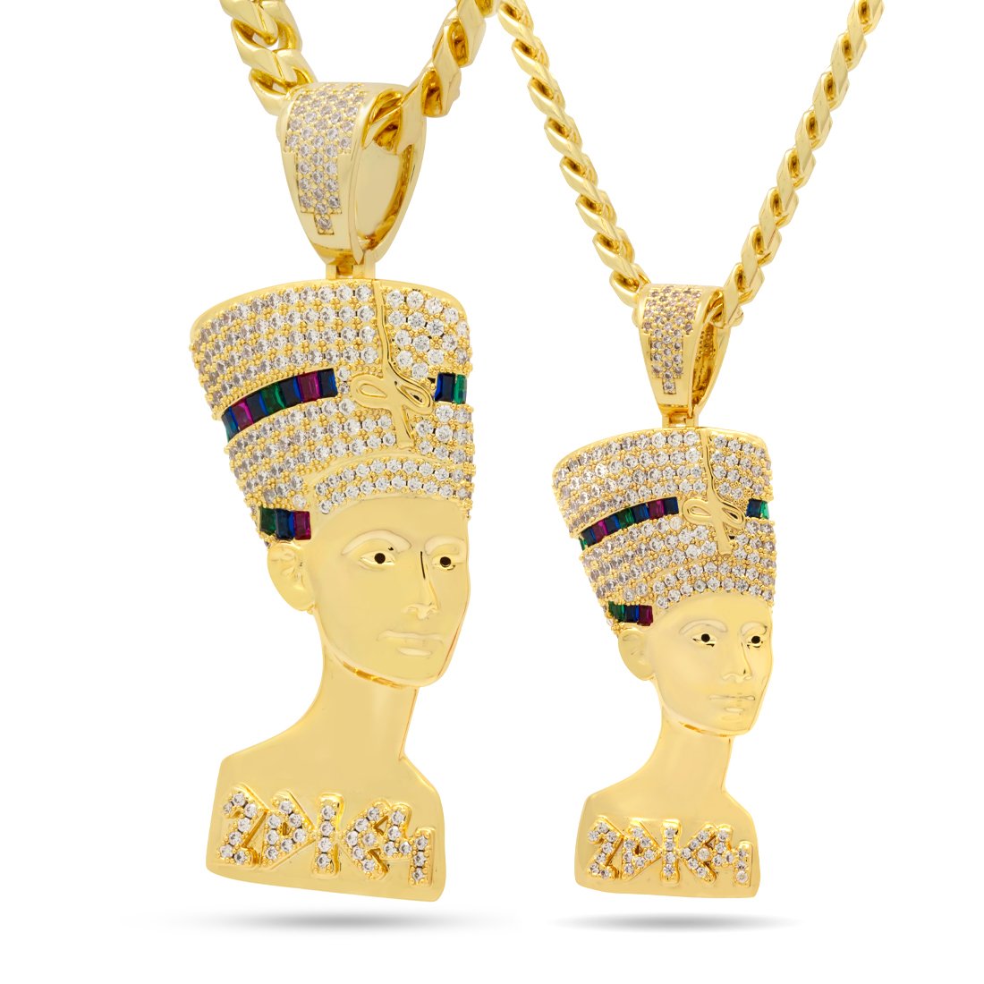 3D Boss Nefertiti Necklace  in  by King Ice