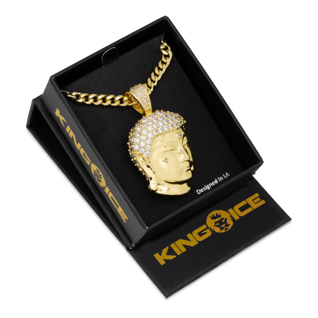 3D Boss Enlightened Buddha Necklace  in  by King Ice