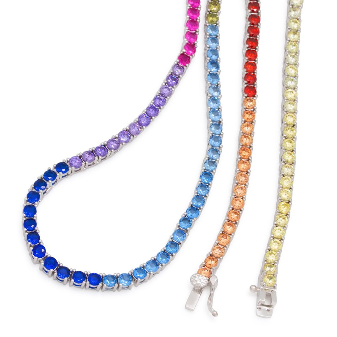 3mm Spectrum Tennis Chain  in  by King Ice