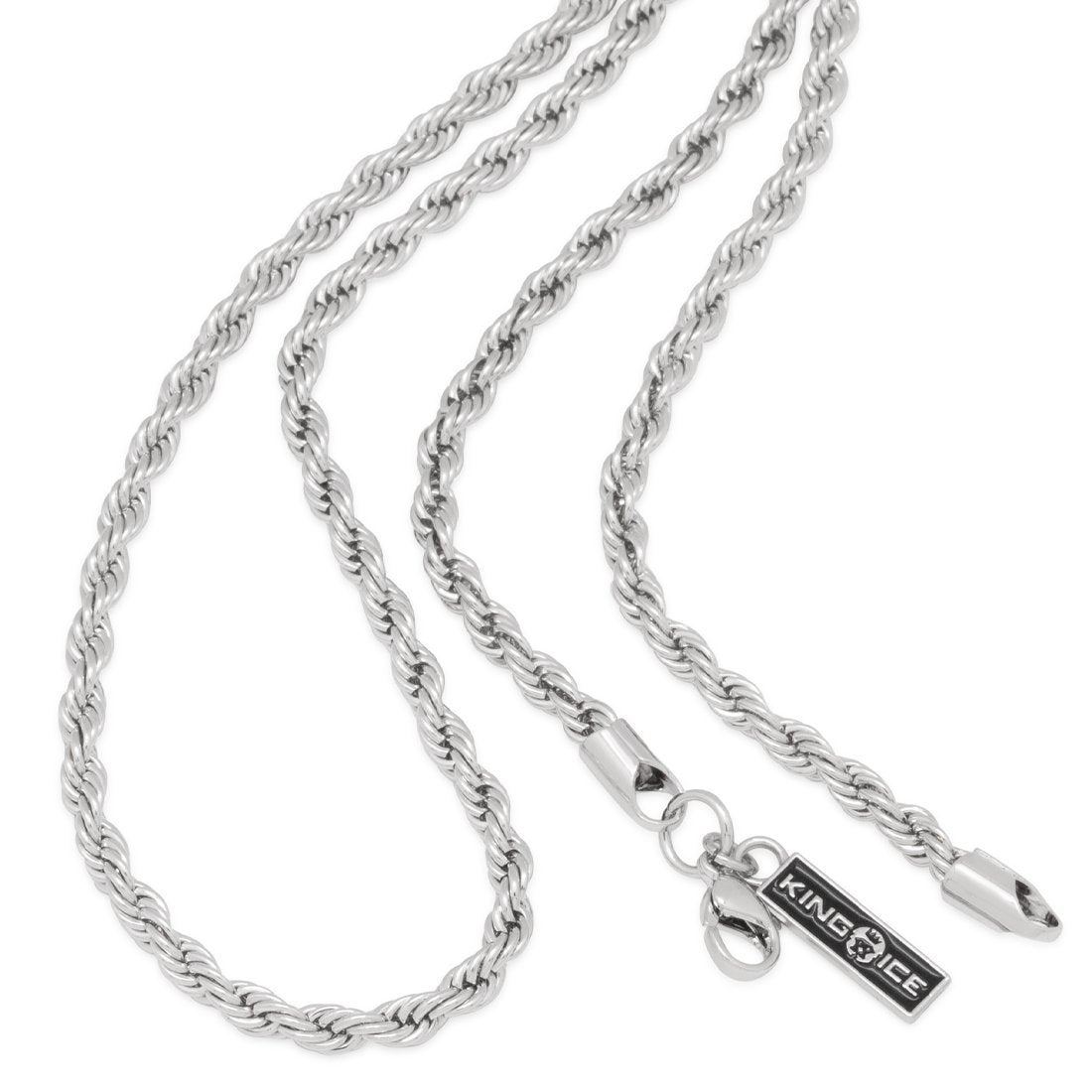 3mm Rope Chain Choker Set  in  by King Ice