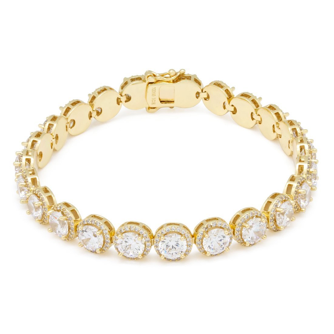 5mm Brilliant-Cut Tennis Bracelet  in  14K Gold / 8" by King Ice