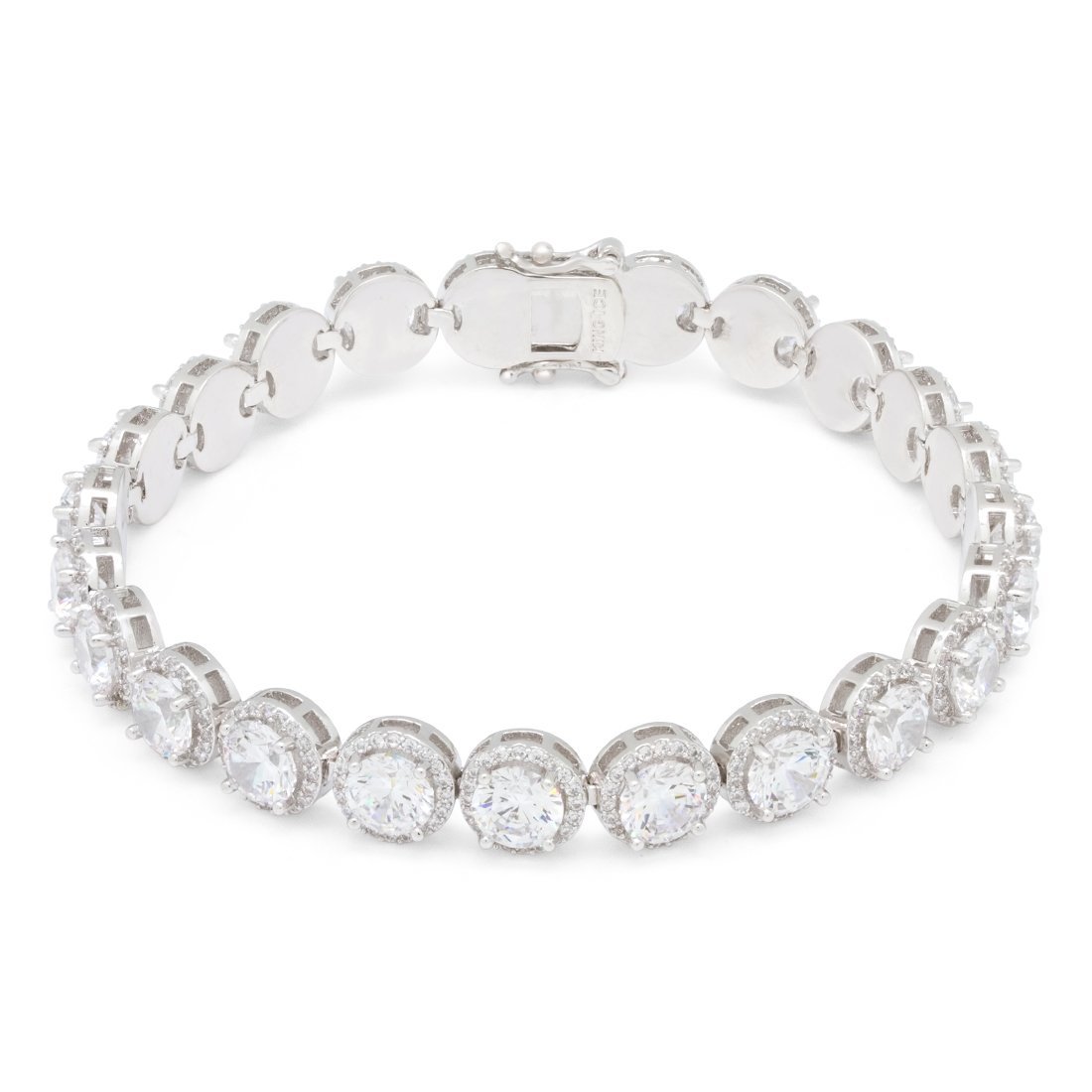 5mm Brilliant-Cut Tennis Bracelet  in  White Gold / 8" by King Ice