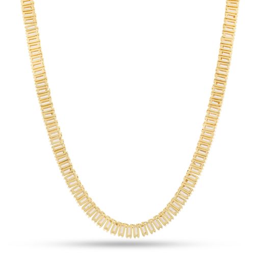 6mm Baguette Tennis Chain  in  by King Ice