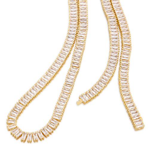 6mm Baguette Tennis Chain  in  by King Ice