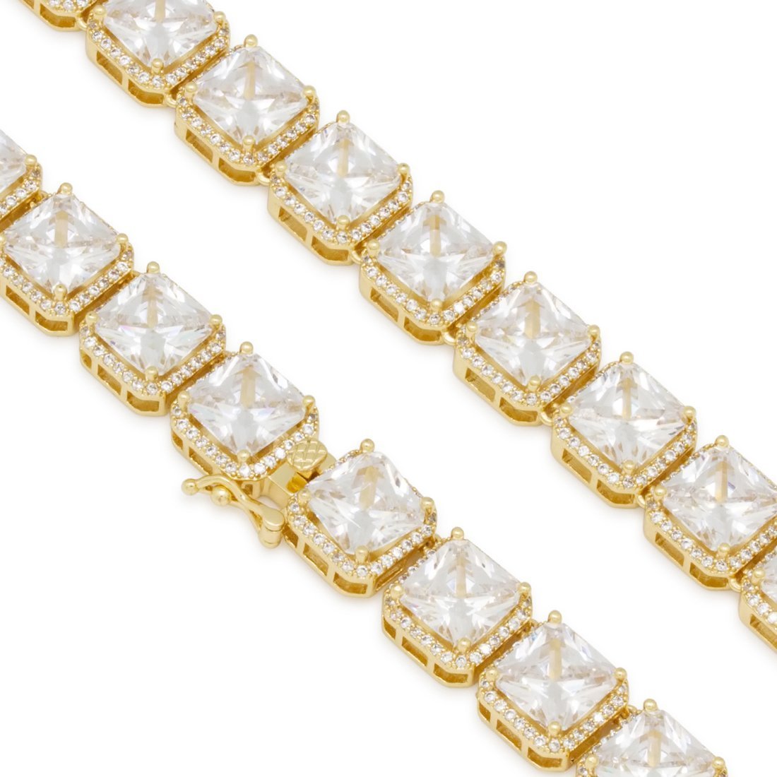 8mm Princess-Cut Tennis Chain  in  by King Ice