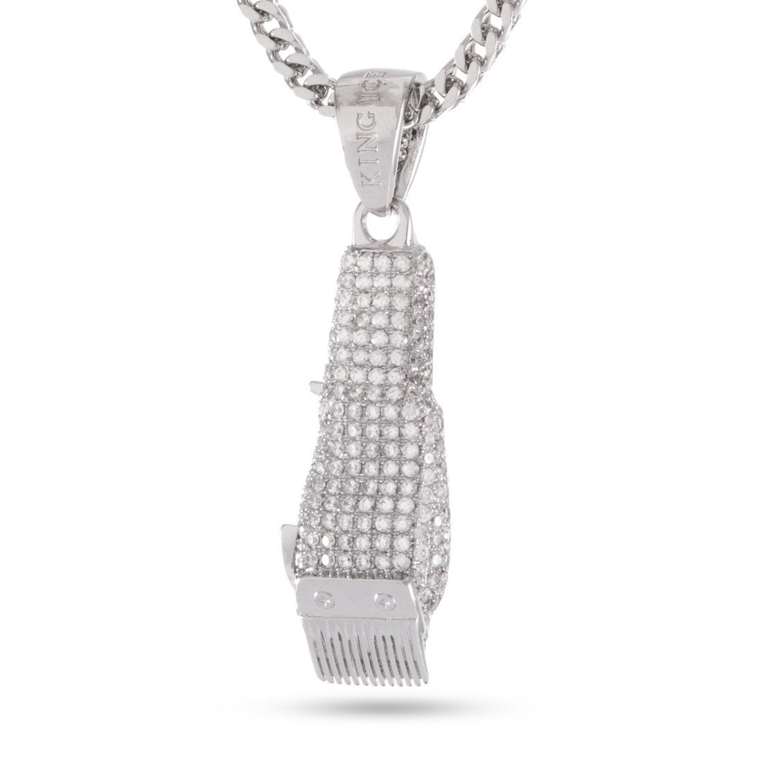 Barber Shop Clippers Necklace  in  by King Ice