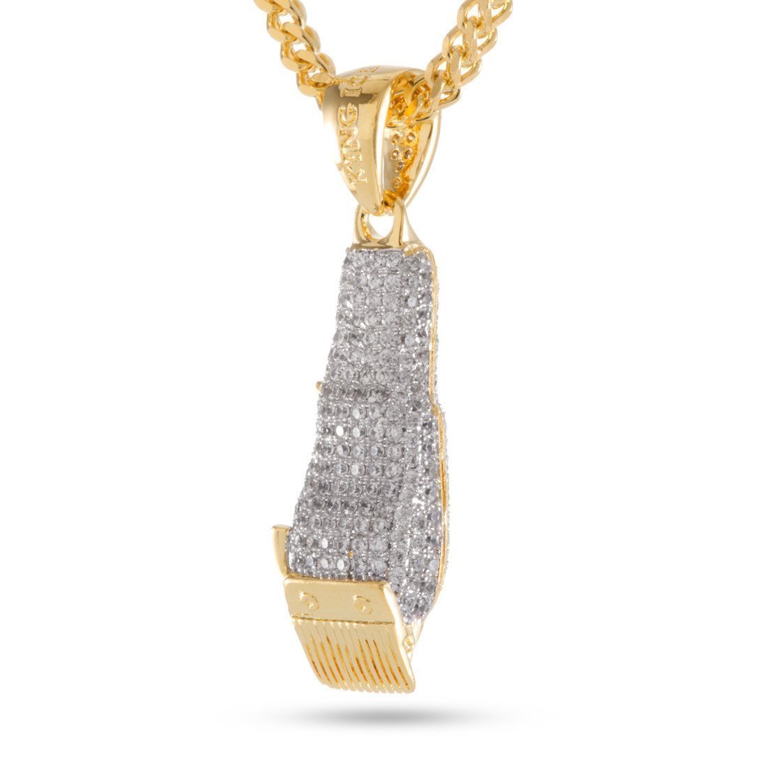 Barber Shop Clippers Necklace  in  by King Ice