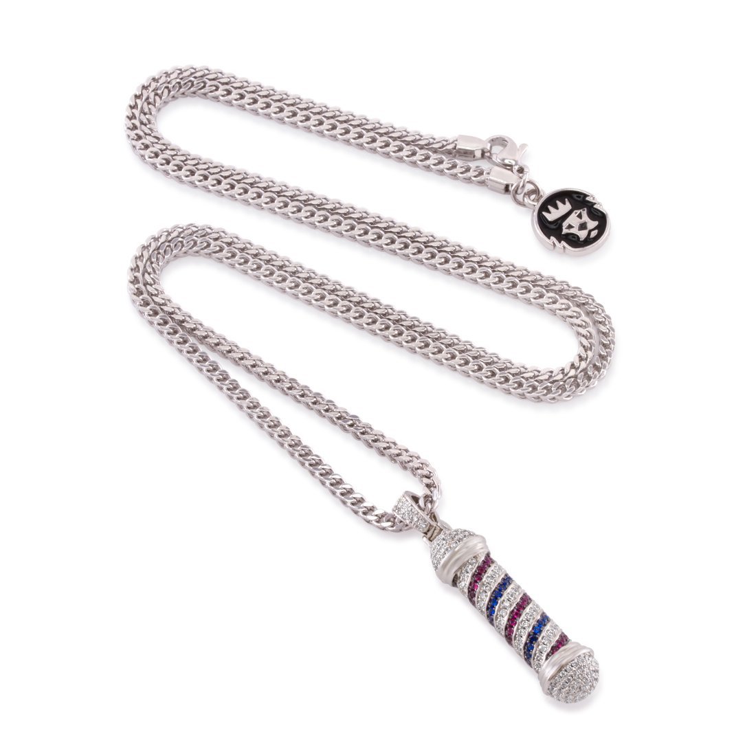 Barber Shop Pole Necklace  in  by King Ice