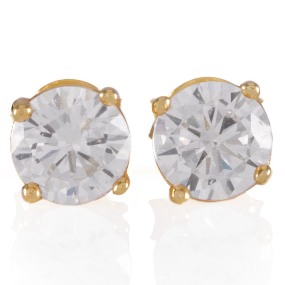 Brilliant-Cut Stud Earrings  in  by King Ice