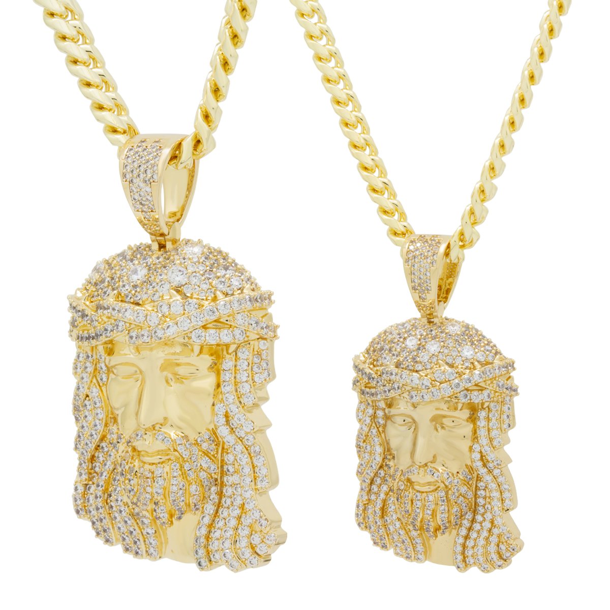 Christ Head Necklace  in  by King Ice