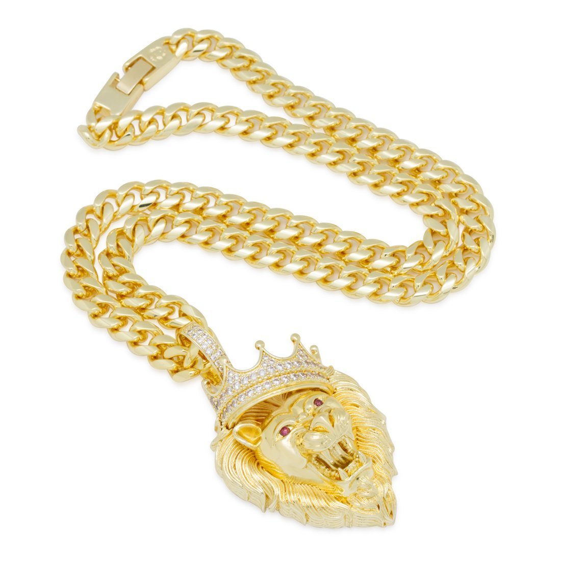 Classic Roaring Lion Necklace  in  by King Ice