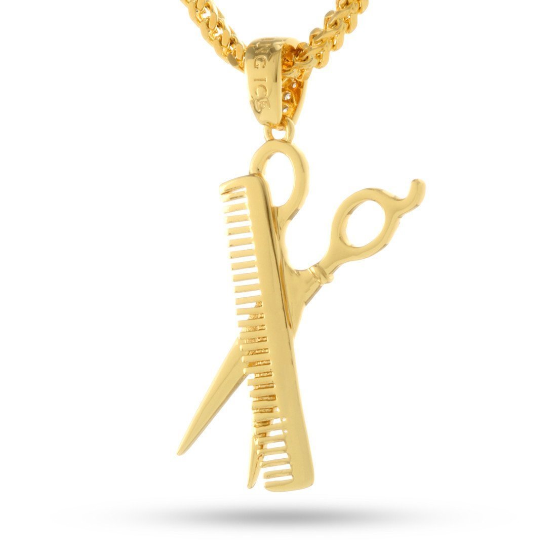 Comb and Scissors Necklace  in  by King Ice