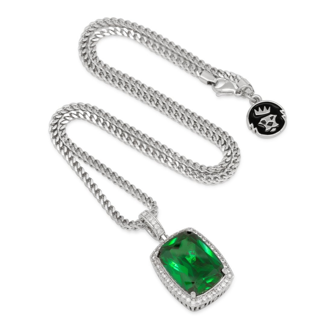 Emerald Crown Julz Necklace  in  by King Ice