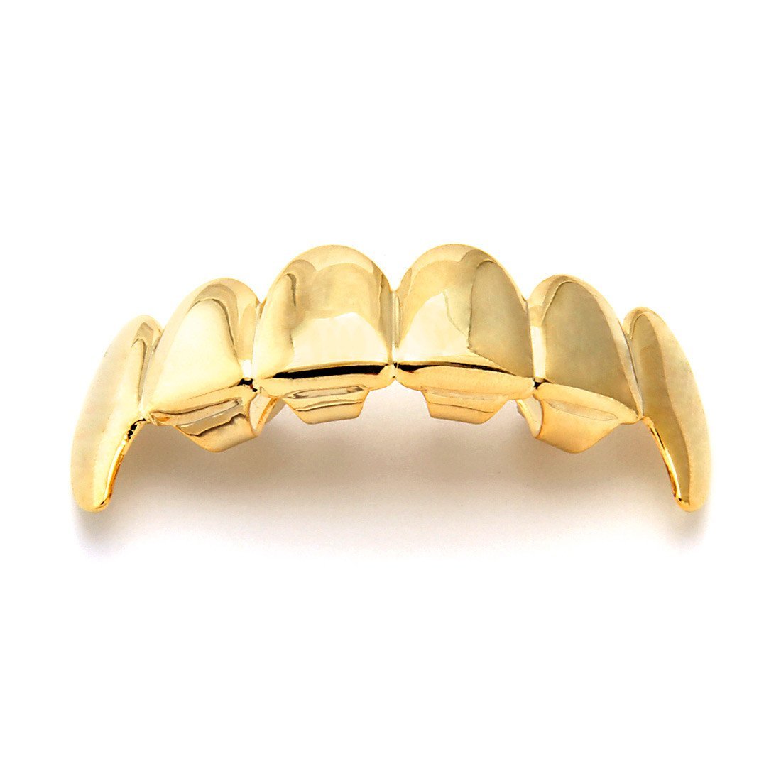 Gold Vampire Grillz  in  14K Gold / Top by King Ice