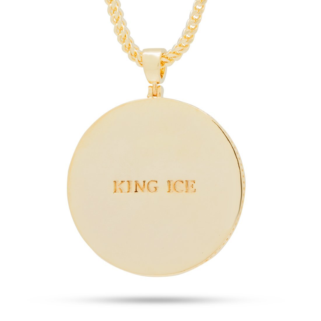 Good vs. Evil Angel Medallion Necklace  in  by King Ice