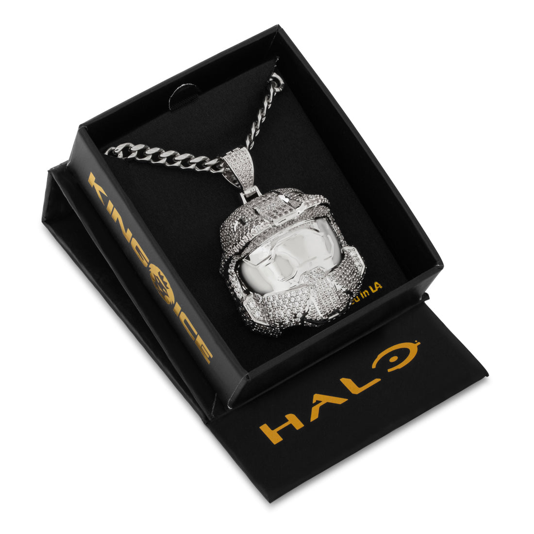 Halo x King Ice - Master Chief Helmet II Necklace  in  by King Ice