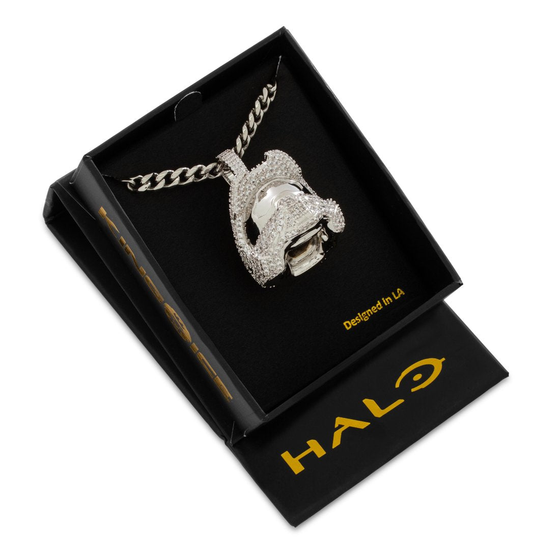 Halo x King Ice - Master Chief Helmet Necklace  in  by King Ice