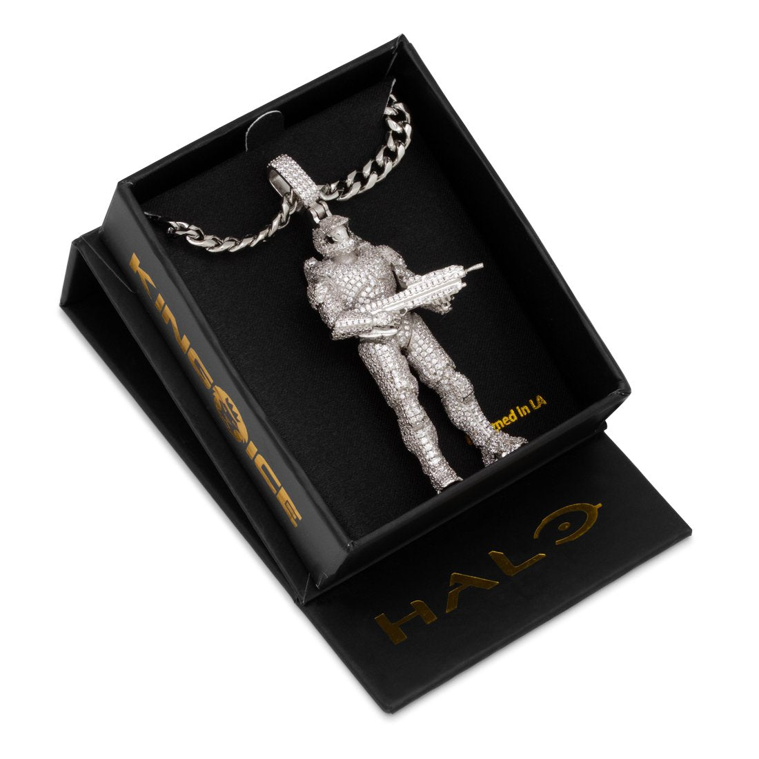 Halo x King Ice - Master Chief Necklace  in  by King Ice