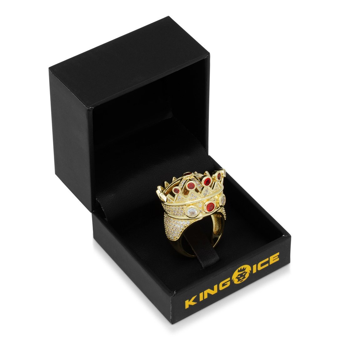 Iced Crown Ring  in  by King Ice