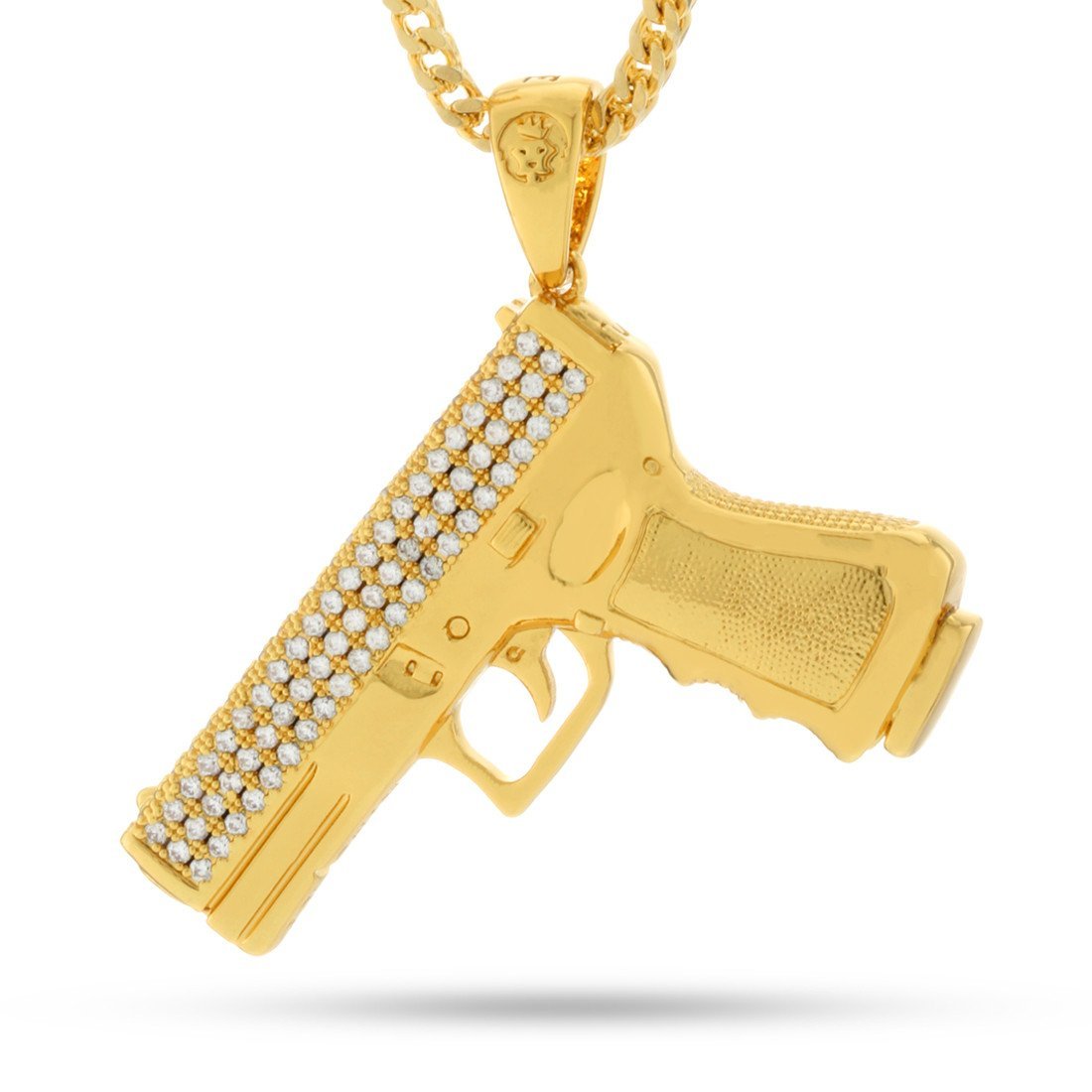 Iced Handgun Necklace  in  by King Ice