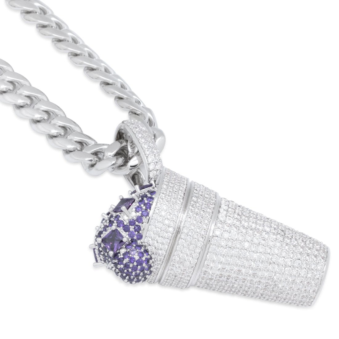 Iced Purple Drank Necklace  in  by King Ice