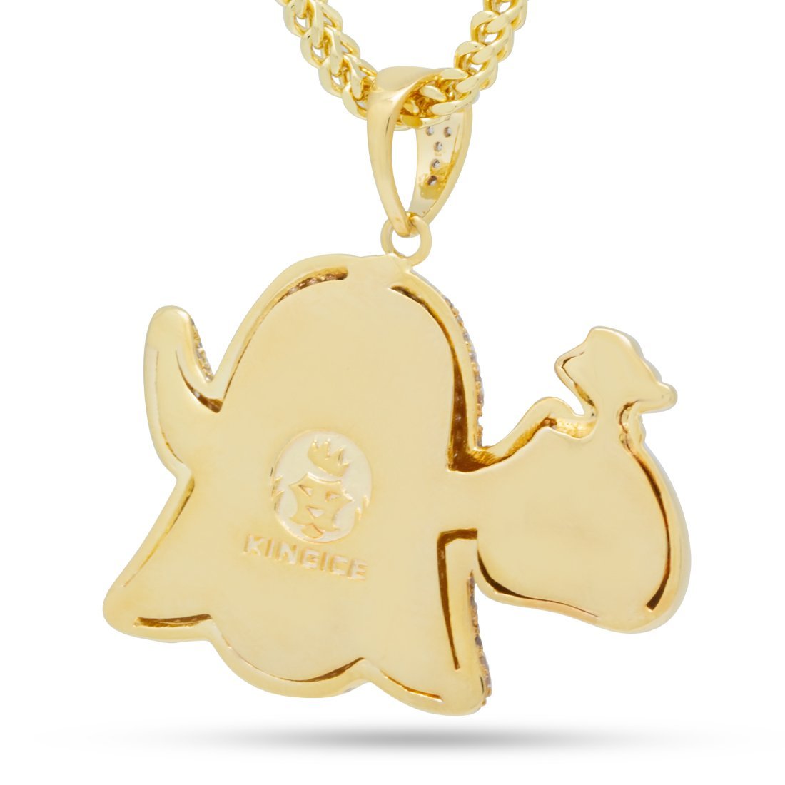 Money Ghost Emoji Necklace  in  by King Ice