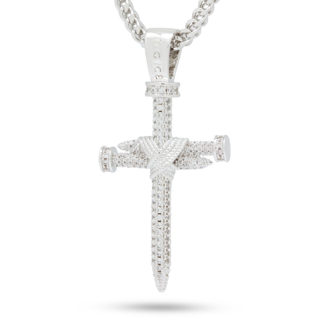 Nail Cross Necklace  in  by King Ice