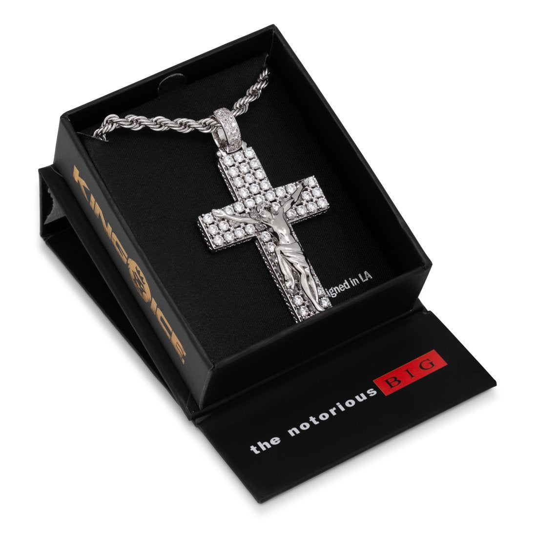 Notorious B.I.G. x King Ice - Biggie Crucifix Necklace  in  by King Ice