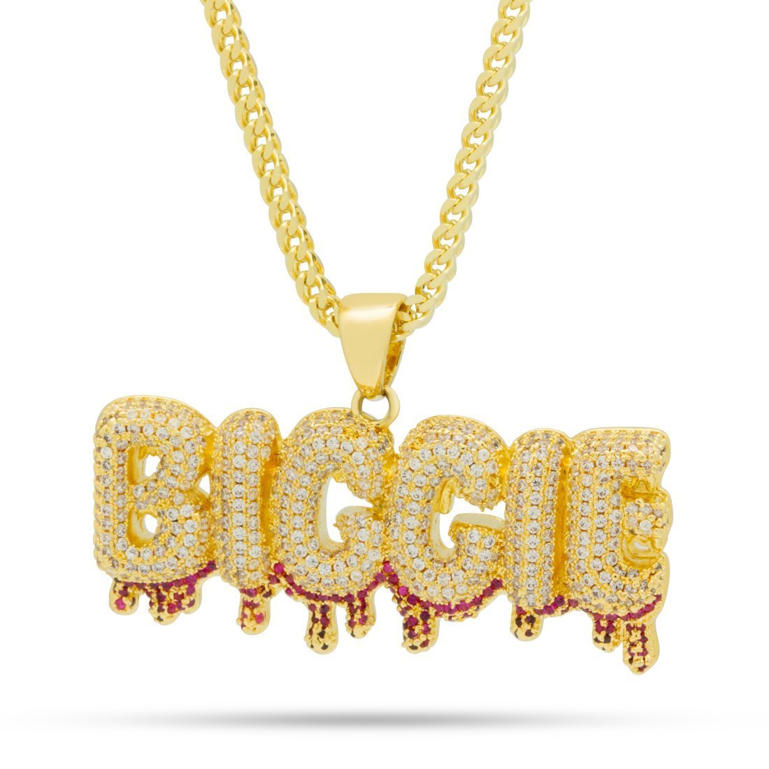 Notorious B.I.G. x King Ice - Biggie Drip Necklace  in  14K Gold / 1.5" by King Ice