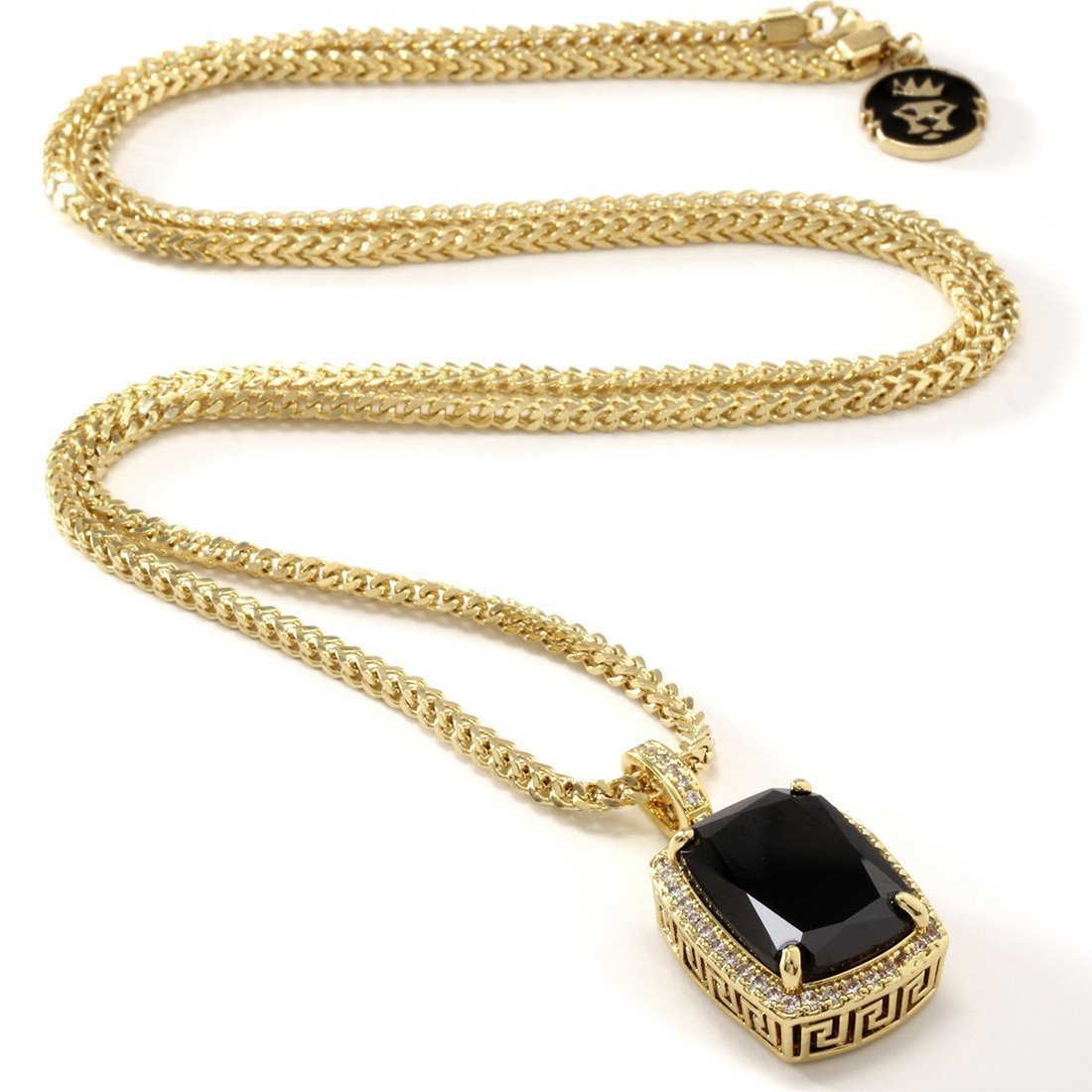 Onyx Crown Julz Necklace  in  by King Ice