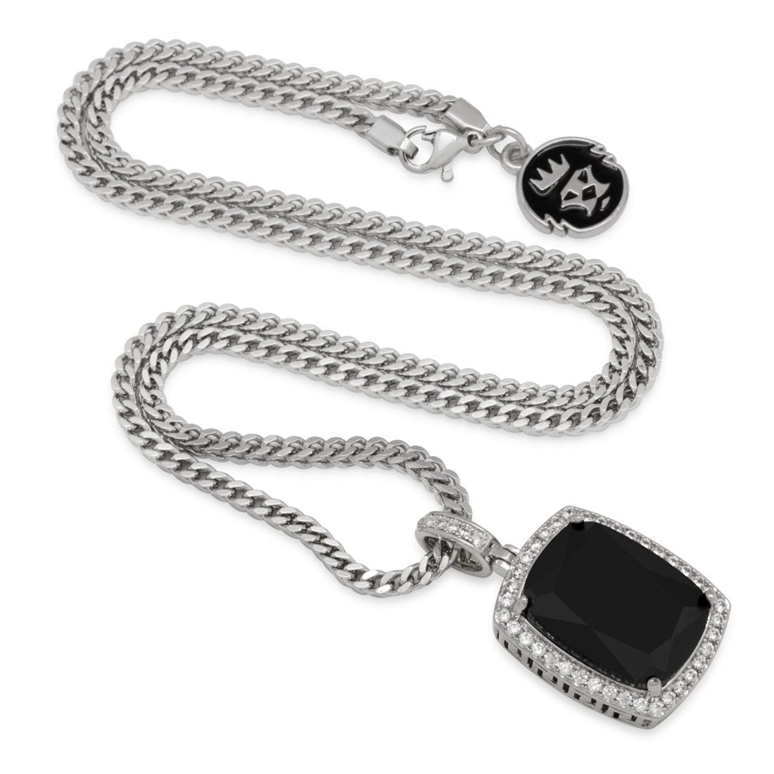 Onyx Crown Julz Necklace  in  by King Ice