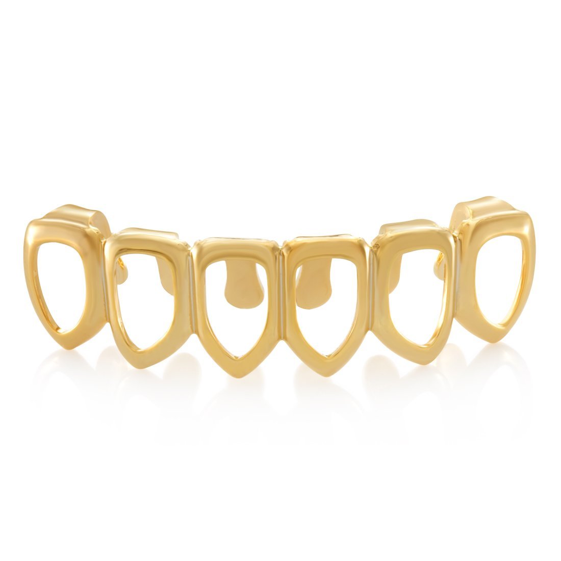 Open-Face Grillz  in  14K Gold / Bottom by King Ice