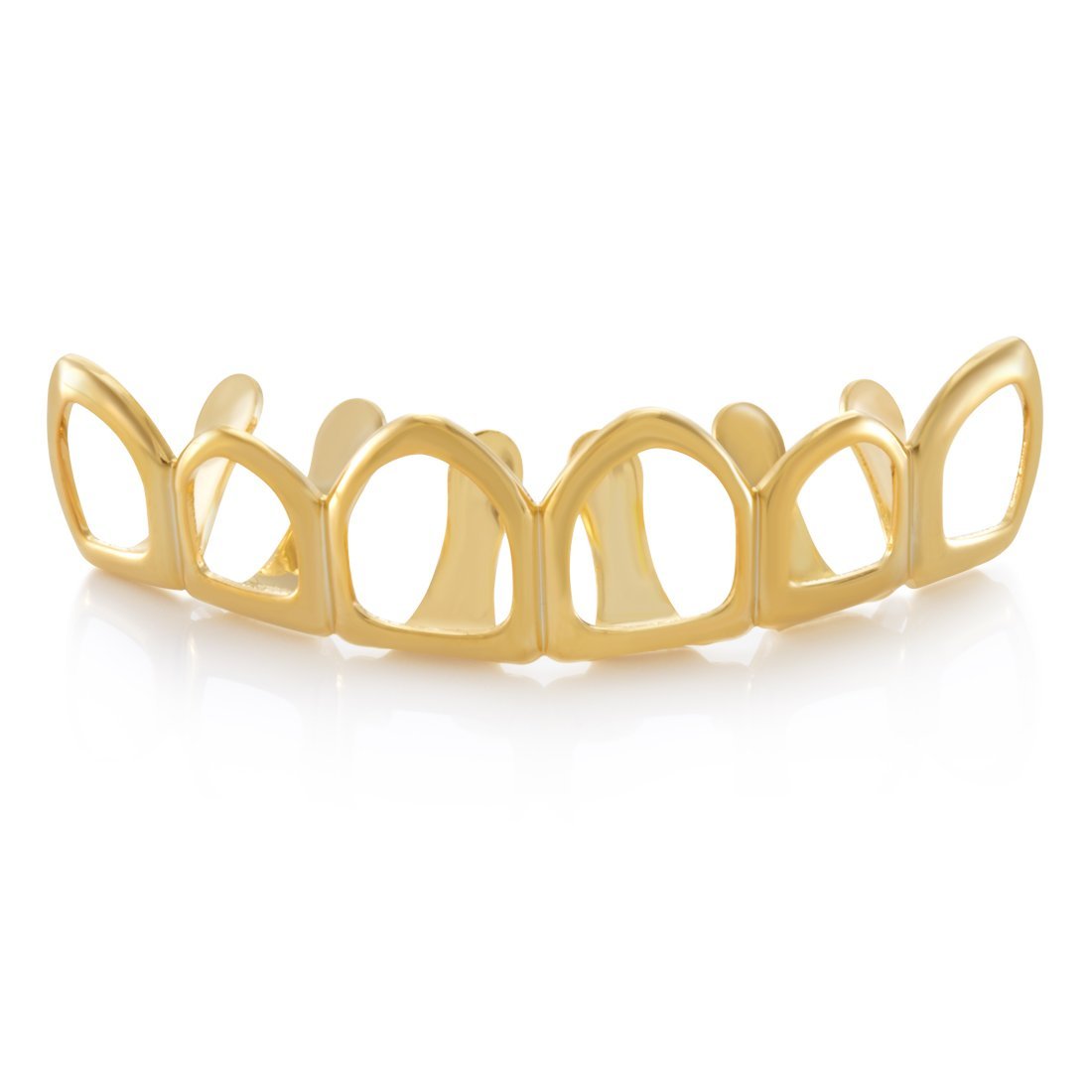 Open-Face Grillz  in  14K Gold / Top by King Ice